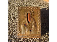 Sfântul Ivan din Rila icoană veche casnică bulgară cu feronerie