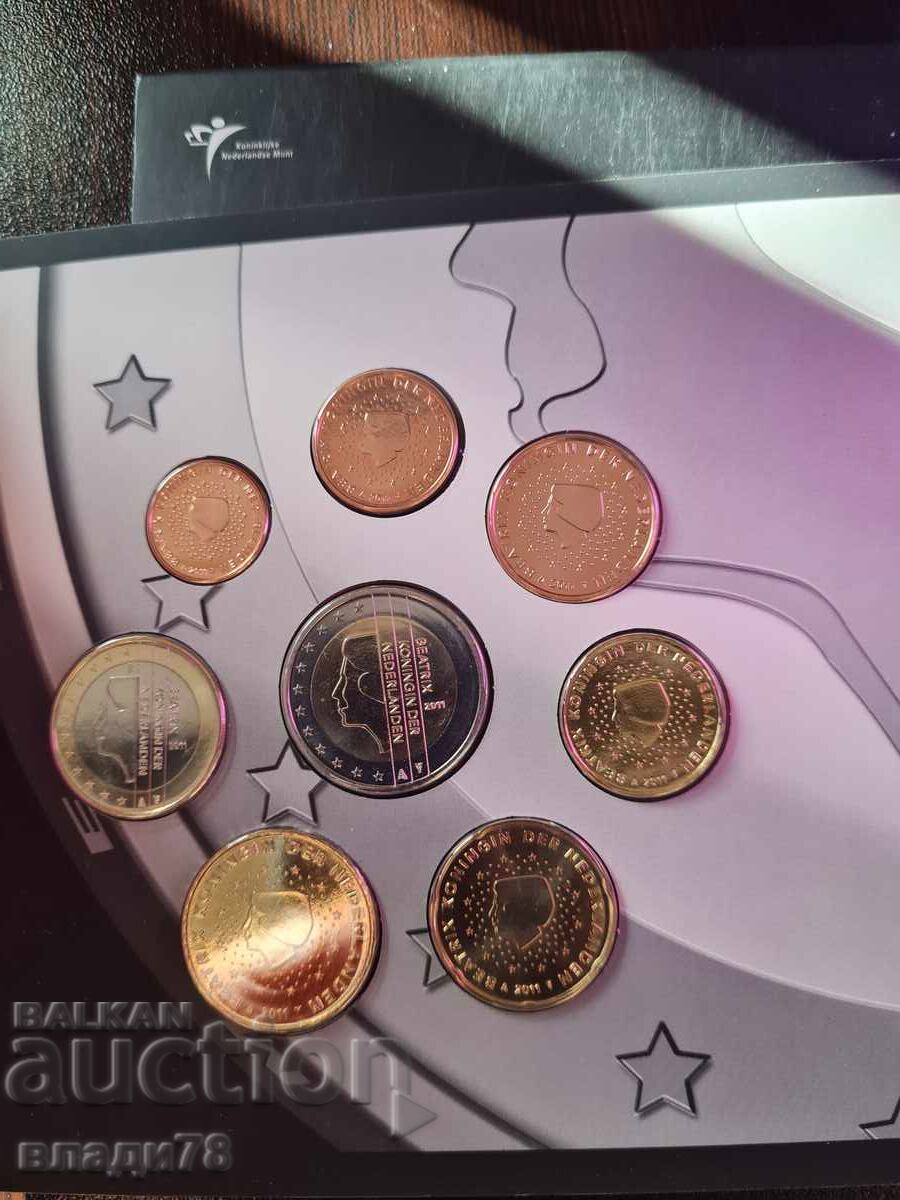 Доставка на Сет евромонети Холандия 2011 г