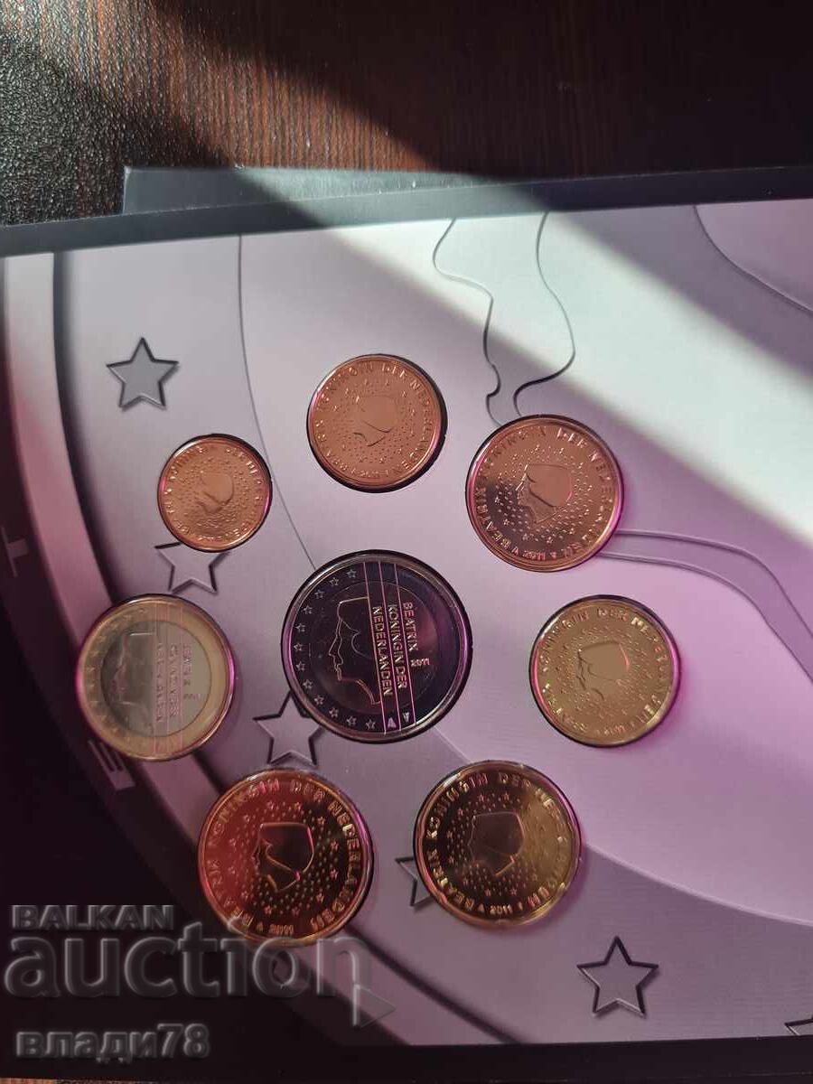 Сет евромонети Холандия 2011 г - 6