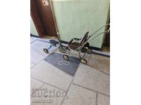 Cărucior retro pentru bebeluși + tricicletă pentru copii