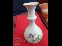 Vază din porțelan vechi cu flori, Meissen