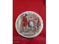 Antique porcelain plate, London, 12cm