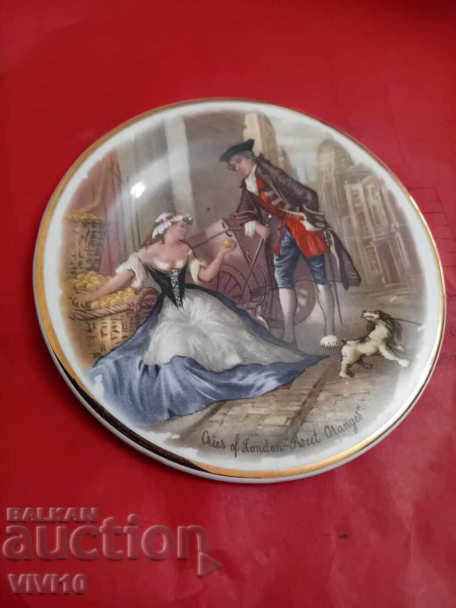 Antique porcelain plate, 12cm