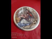 Farfurie veche din porțelan, 12cm