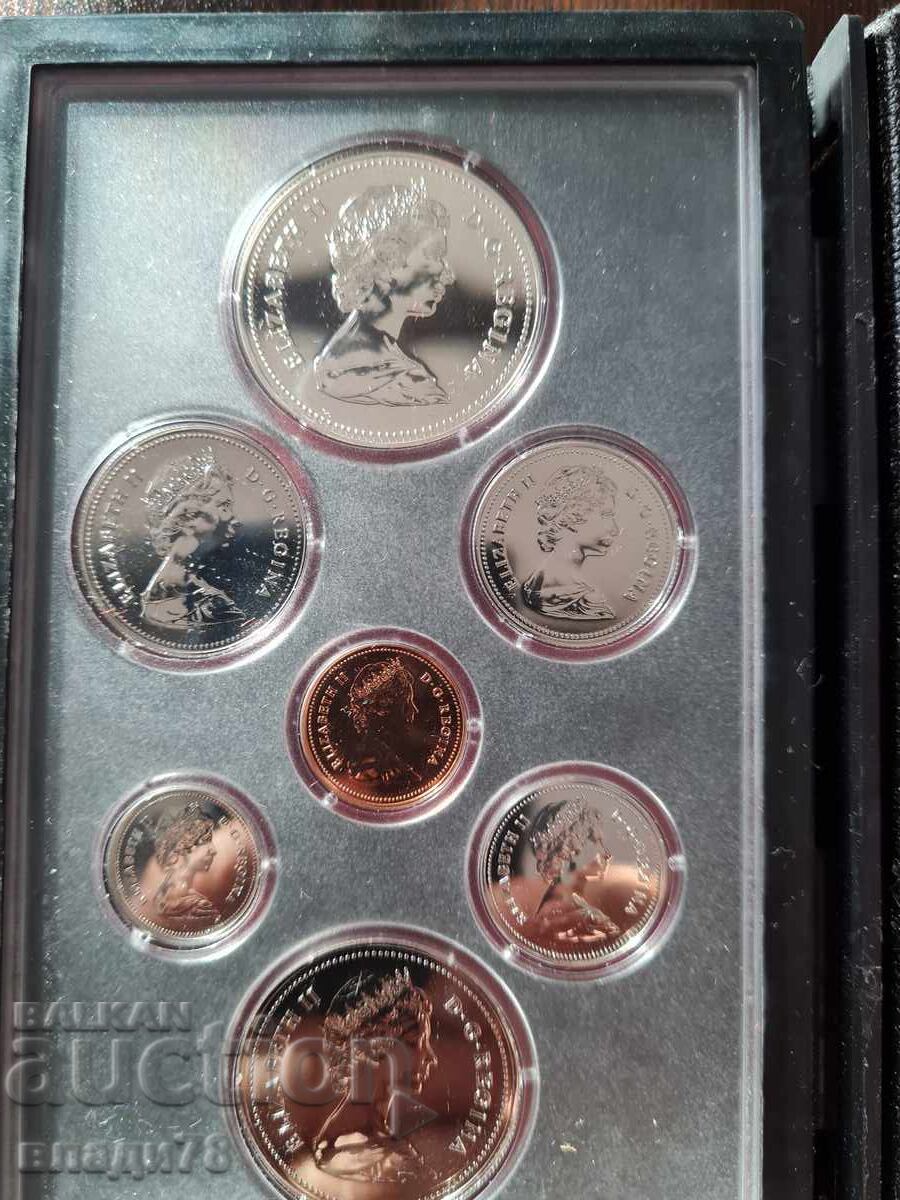 Set of Canadian coins 1980 - 6 Set of Canadian coins 1980 - 6