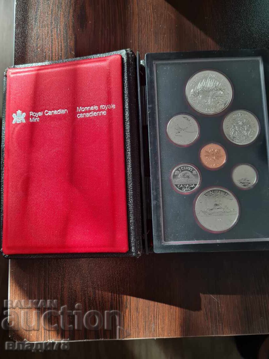 Set of Canadian coins 1980 Set of Canadian coins 1980