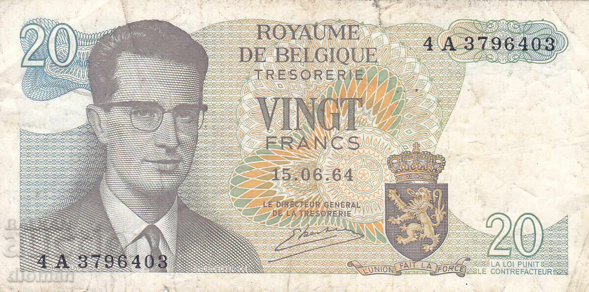 Dioman - BELGIUM - 20 FRANCS - 1964