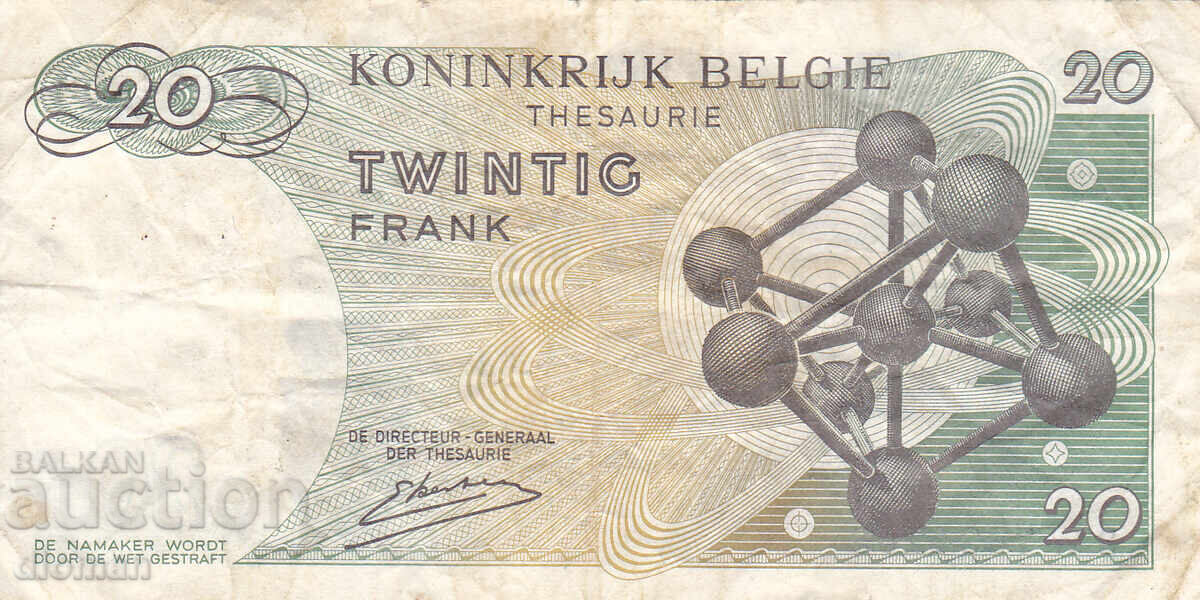 dioman - BELGIA - 20 FRANCI - 1964 cu preț 1.20 BGN | € 0.61