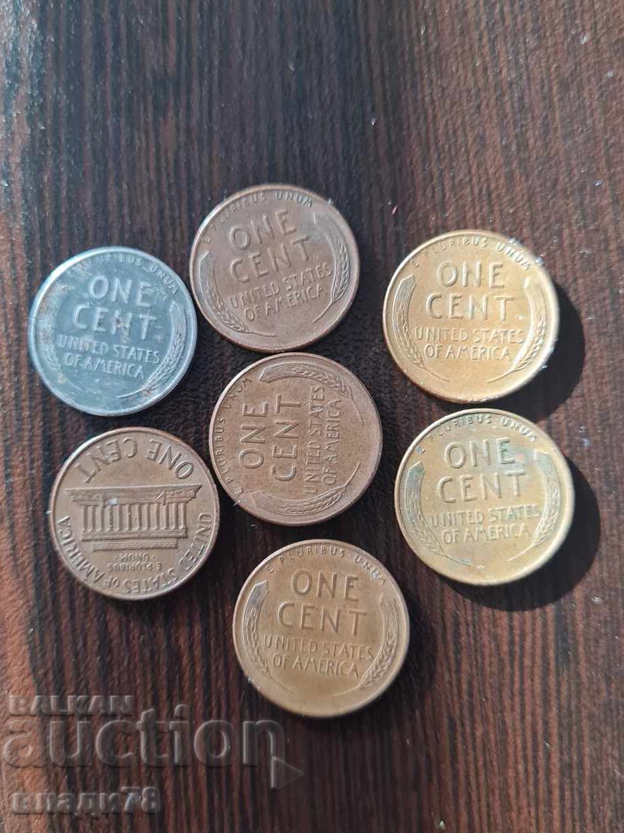 Delivery of Lot of US 1 cent coins Delivery of Lot of US 1 cent coins