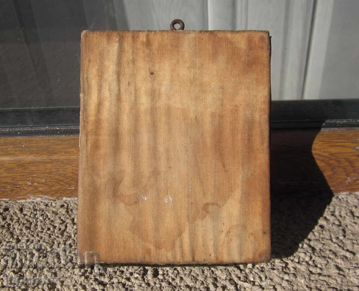 Virgin Mary with Jesus Christ old Bulgarian homemade icon - 6