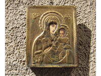 Παναγία με τον Ιησού Χριστό παλιά Βουλγάρικη χειροποίητη εικόνα