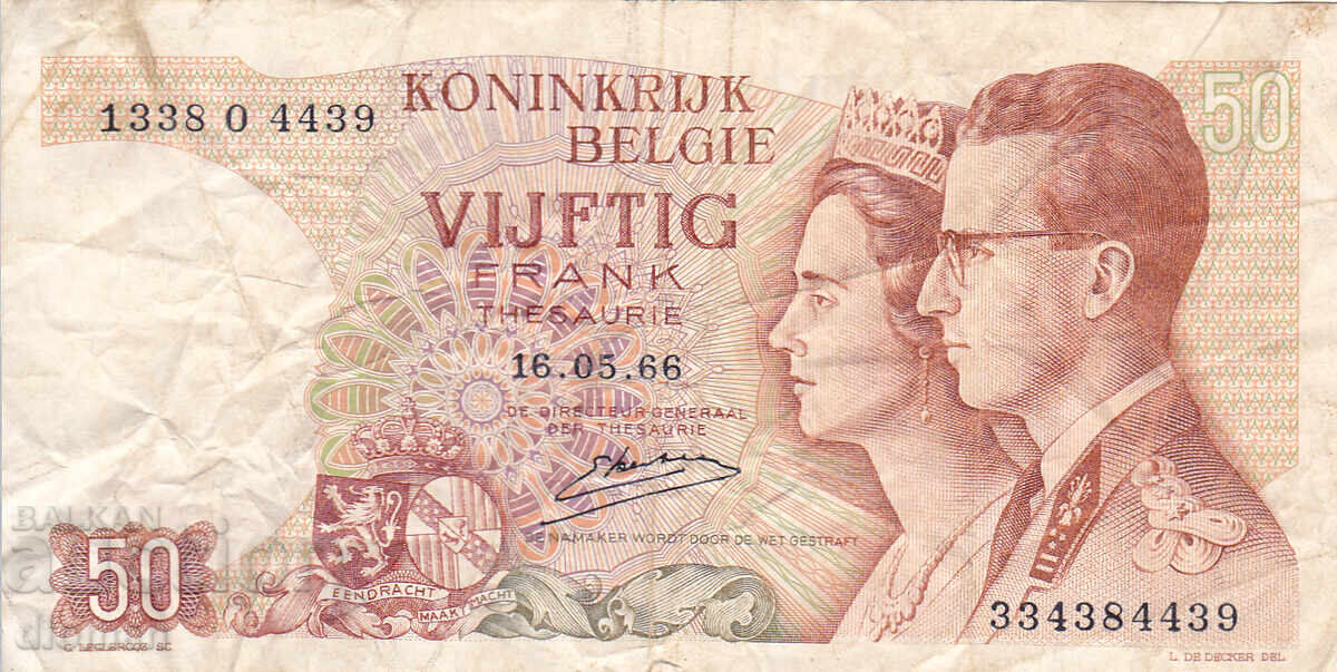 dioman - BELGIA - 50 FRANCI - 1966