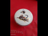 Cutie veche din porțelan pentru bijuterii