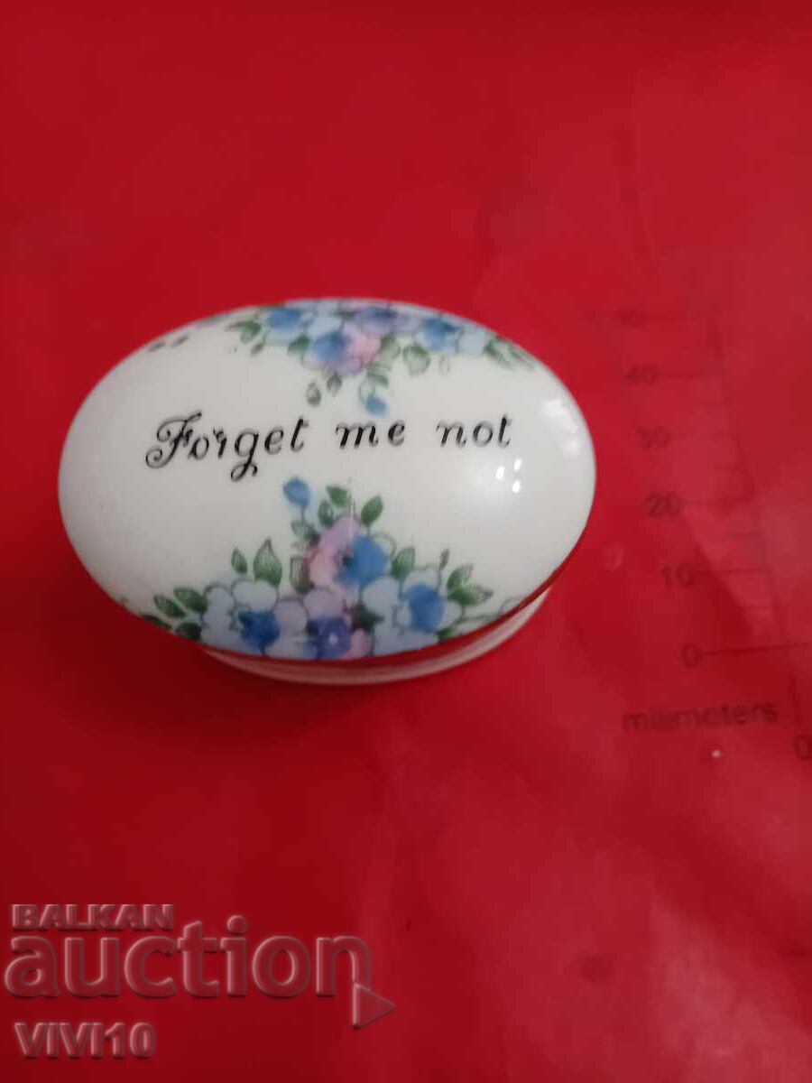 Antique porcelain jewelry box