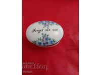 Antique porcelain jewelry box