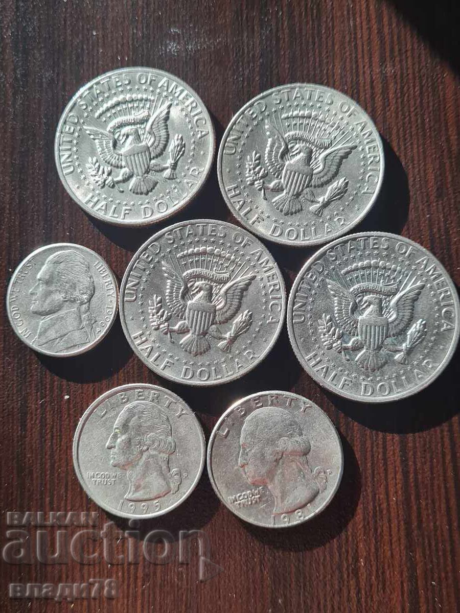 Livrarea Lot de monede americane