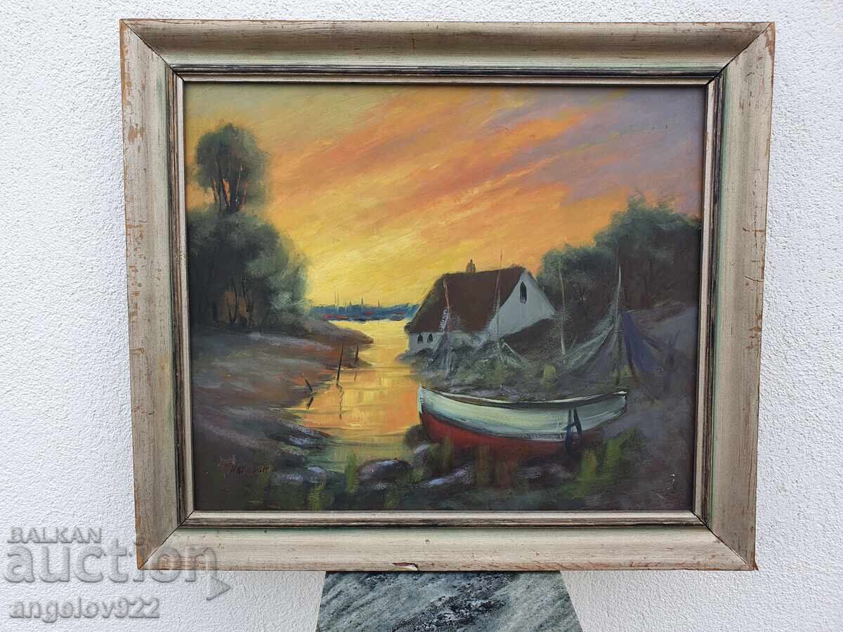 Auction  Original oil painting on phaser!!!