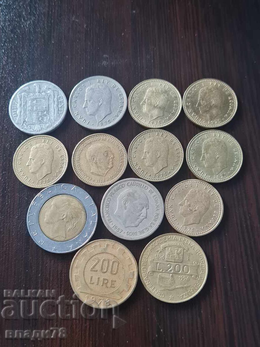 Λοτ νομισμάτων Ισπανίας και Ιταλίας με τιμή 0.01 BGN | € 0.01 Λοτ νομισμάτων Ισπανίας και Ιταλίας με τιμή 0.01 BGN | € 0.01