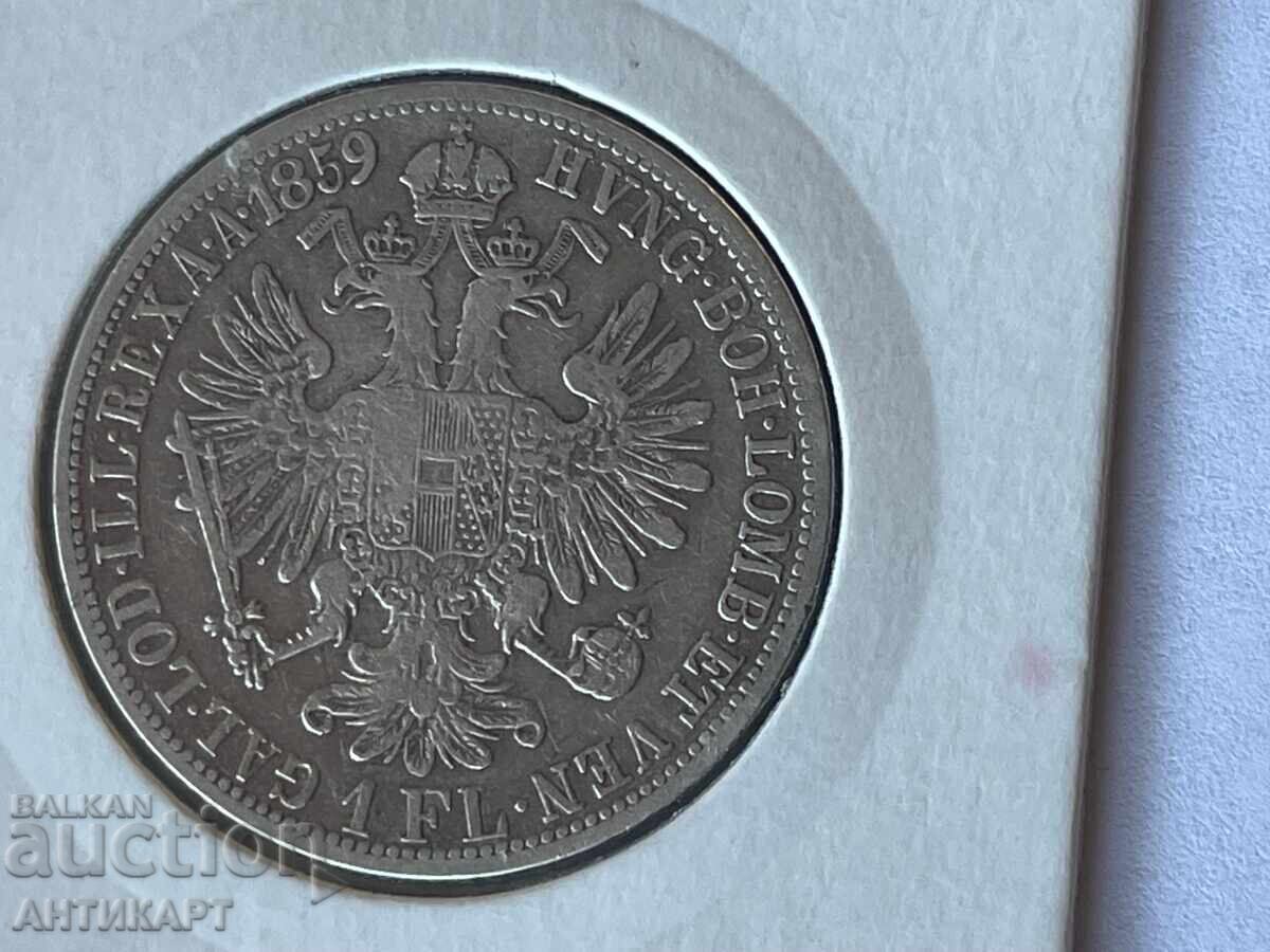 Redkaya serebryanaya moneta Avstriya 1 φλορίνι 1859