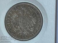 Redŭk srebŭrno moneta Αυστρία 1 φλορίνι 1884