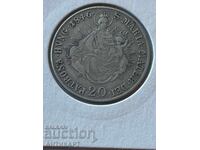 Silver coin Austria 20 Kreuzer 1846