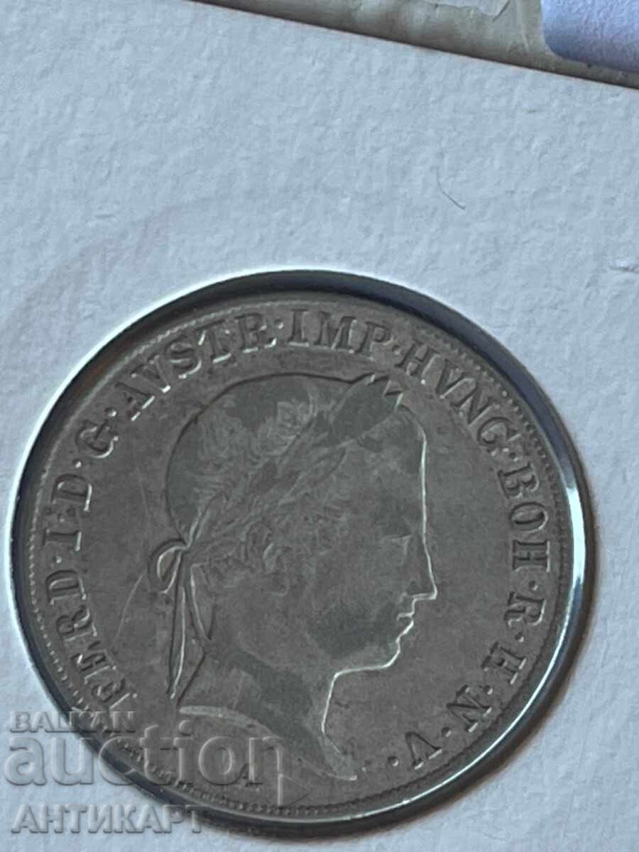 Silver coin Austria 20 Kreuzer 1841 with price 44.00 BGN | € 22.50