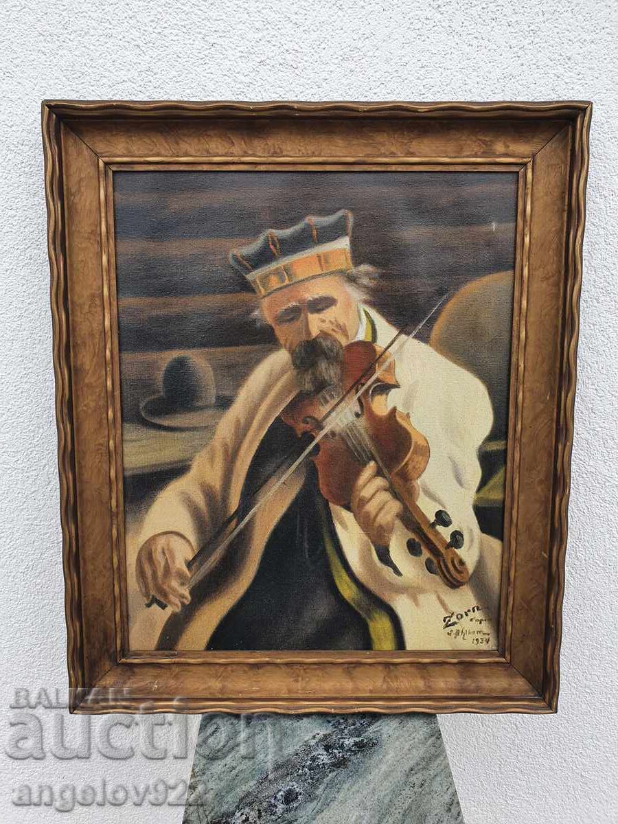 Авторска картина с маслени бои на Zorn от 1934 г. с цена 0.01 лв. | € 0.01