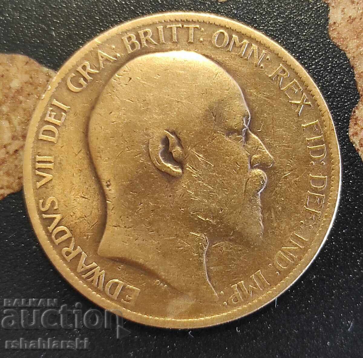 Νόμισμα Μεγάλης Βρετανίας 1 πέννι, 1902 με τιμή 3.50 BGN | € 1.79