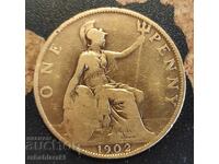 Monedă Marea Britanie 1 penny, 1902
