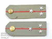 Shoulder boards of Senior Lieutenant of the Bulgarian People's Army (BPA) Socialist