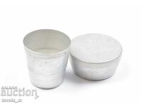 Metal folding travel cup