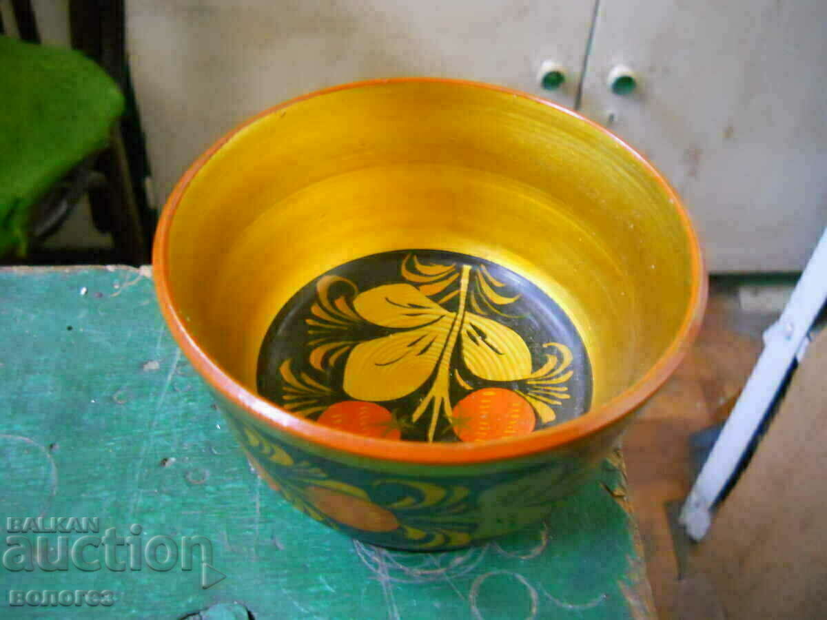 Παράδοση Σετ ξύλινων μπολ "Khokhloma" - ΕΣΣΔ (ζωγραφισμένο στο χέρι) Παράδοση Σετ ξύλινων μπολ "Khokhloma" - ΕΣΣΔ (ζωγραφισμένο στο χέρι)