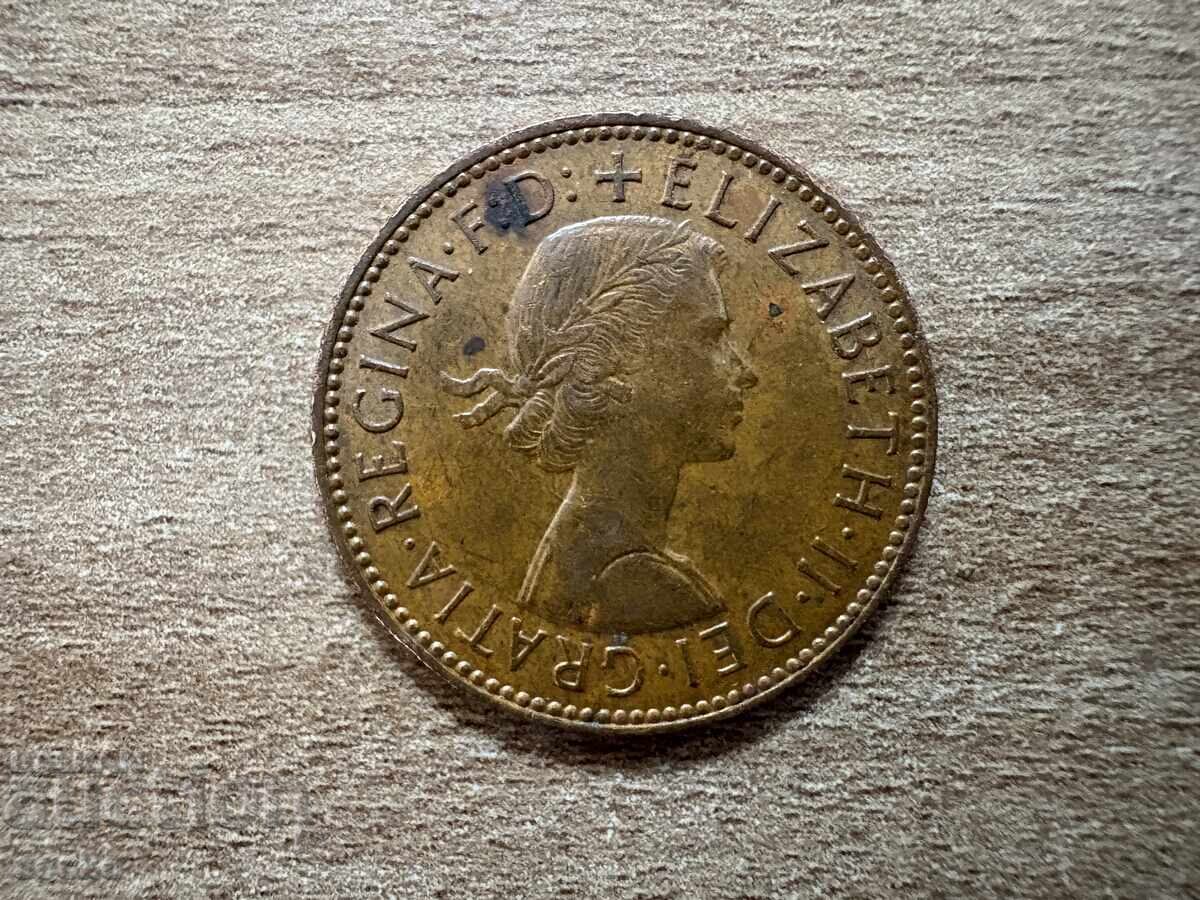 United Kingdom - 1/2 Penny (1966) with price 0.45 BGN | € 0.23