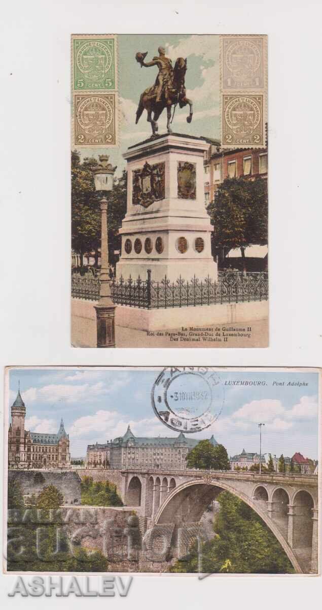 Λουξεμβούργο 2 τμχ - ταξιδεμένα 1919/32