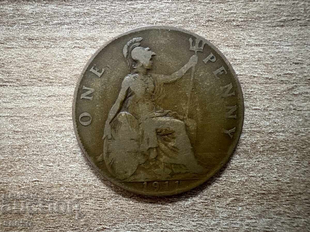 Великобритания - 1 пени (1911) Великобритания - 1 пени (1911)