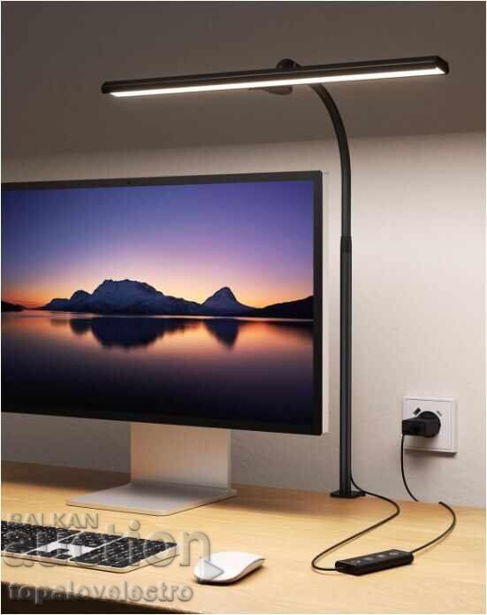 ΝΕΟ! LED Επιτραπέζιο Φωτιστικό, 40 εκ 12 W, ρυθμιζόμενο, σφιγκτήρας για