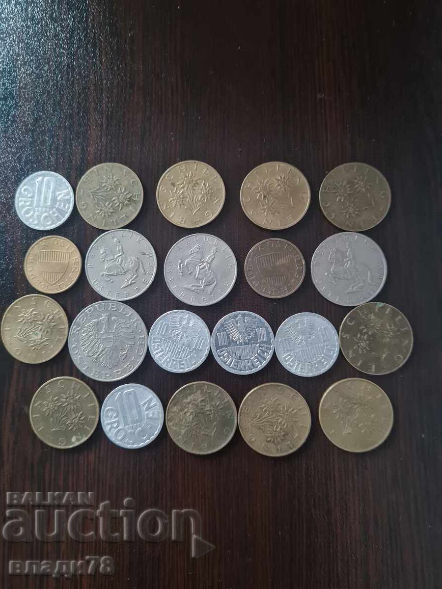 Delivery of Lot Austria coins