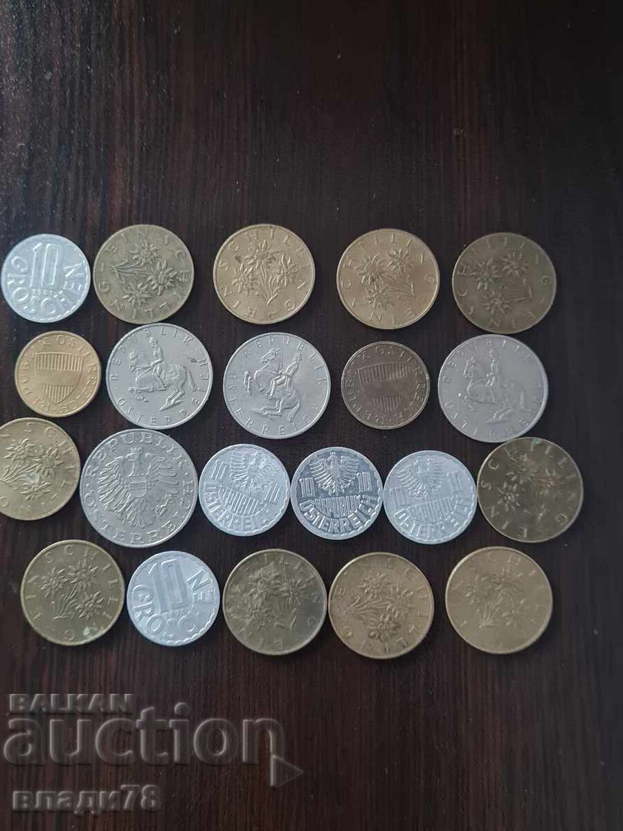 Lot Austria coins - 5