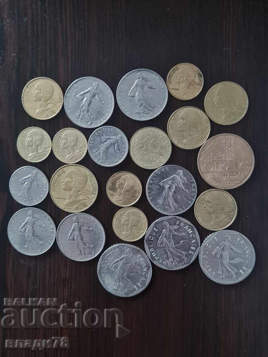 O mulțime de monede Franța cu preț 0.01 BGN | € 0.01
