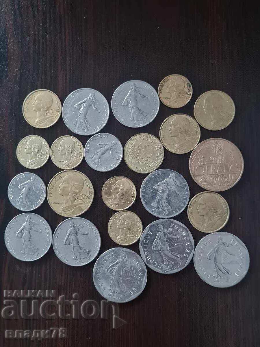 Licitație O mulțime de monede Franța