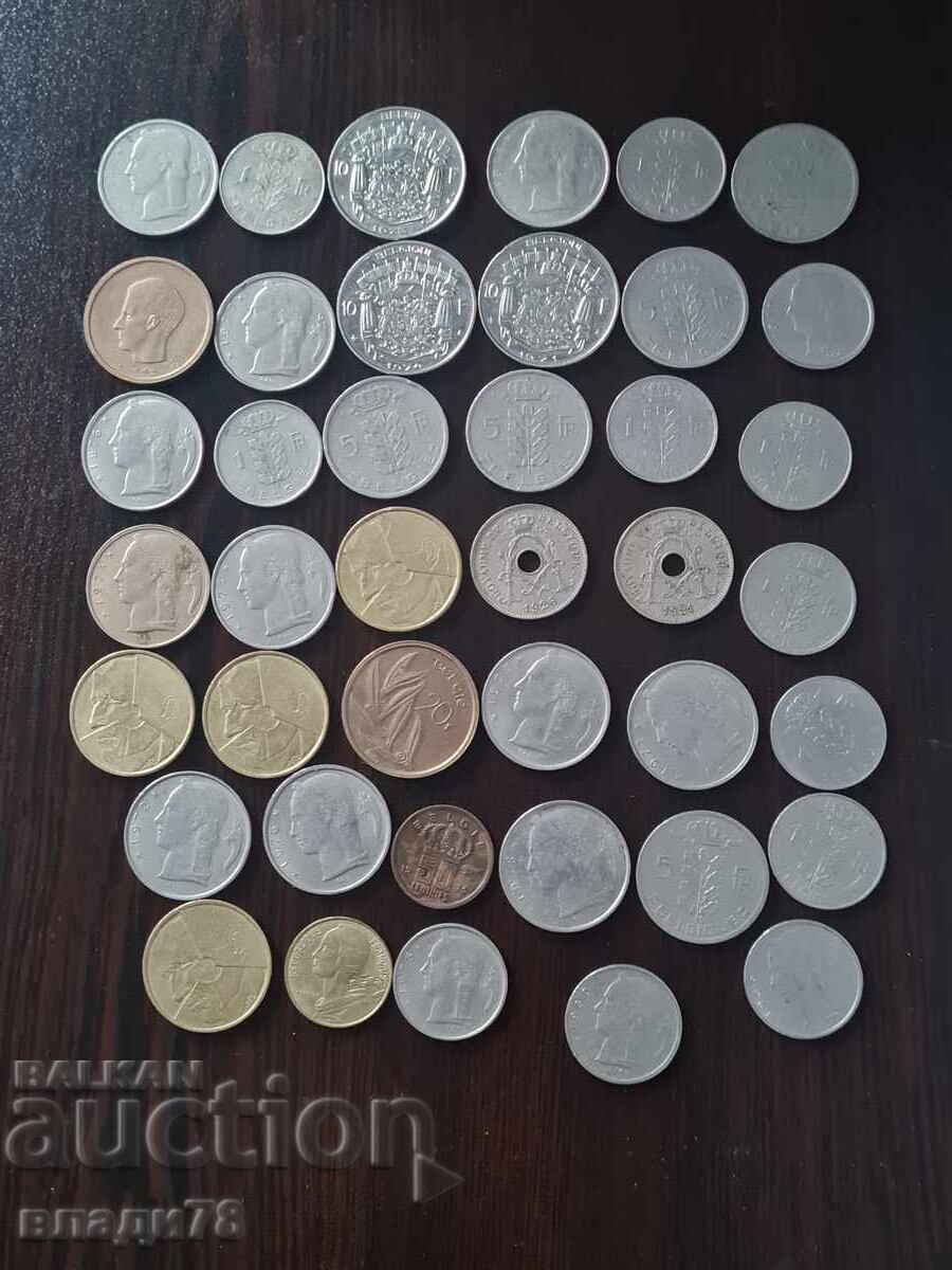 Lot of Belgian coins and banknotes - 5 Lot of Belgian coins and banknotes - 5