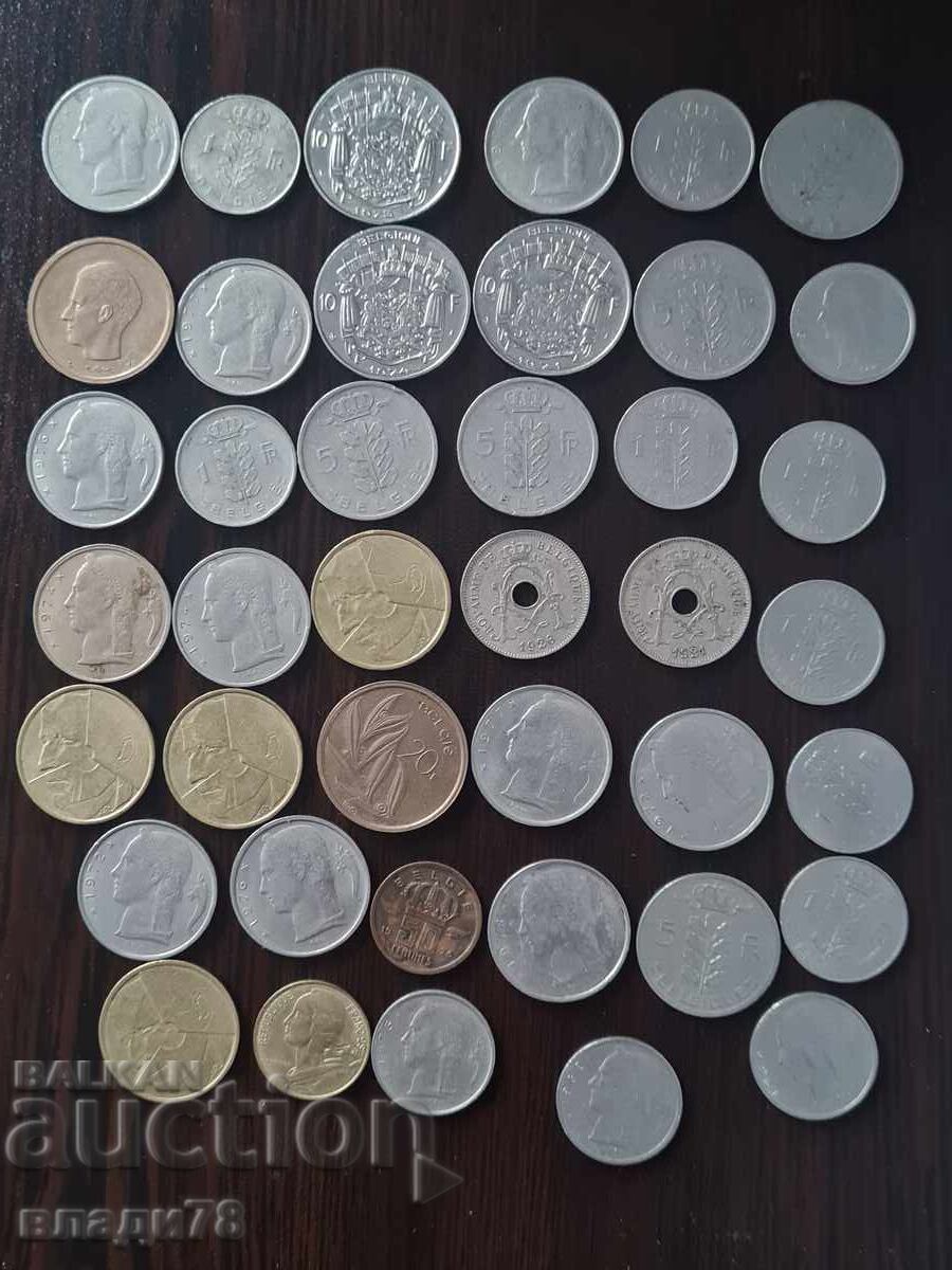 Lot of Belgian coins and banknotes - 6 Lot of Belgian coins and banknotes - 6