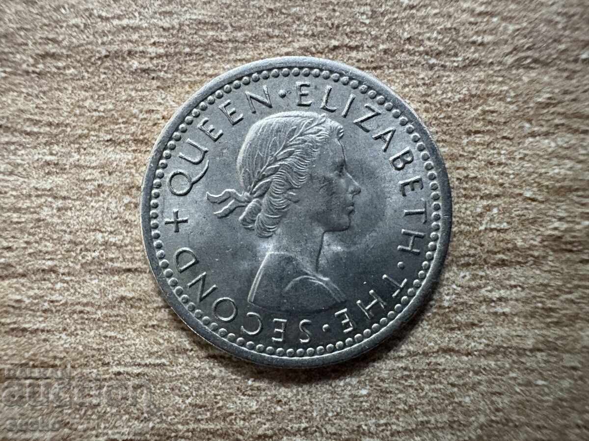 Нова Зеландия - 3 пенса (1964) с цена 1.50 лв. | € 0.77 Нова Зеландия - 3 пенса (1964) с цена 1.50 лв. | € 0.77