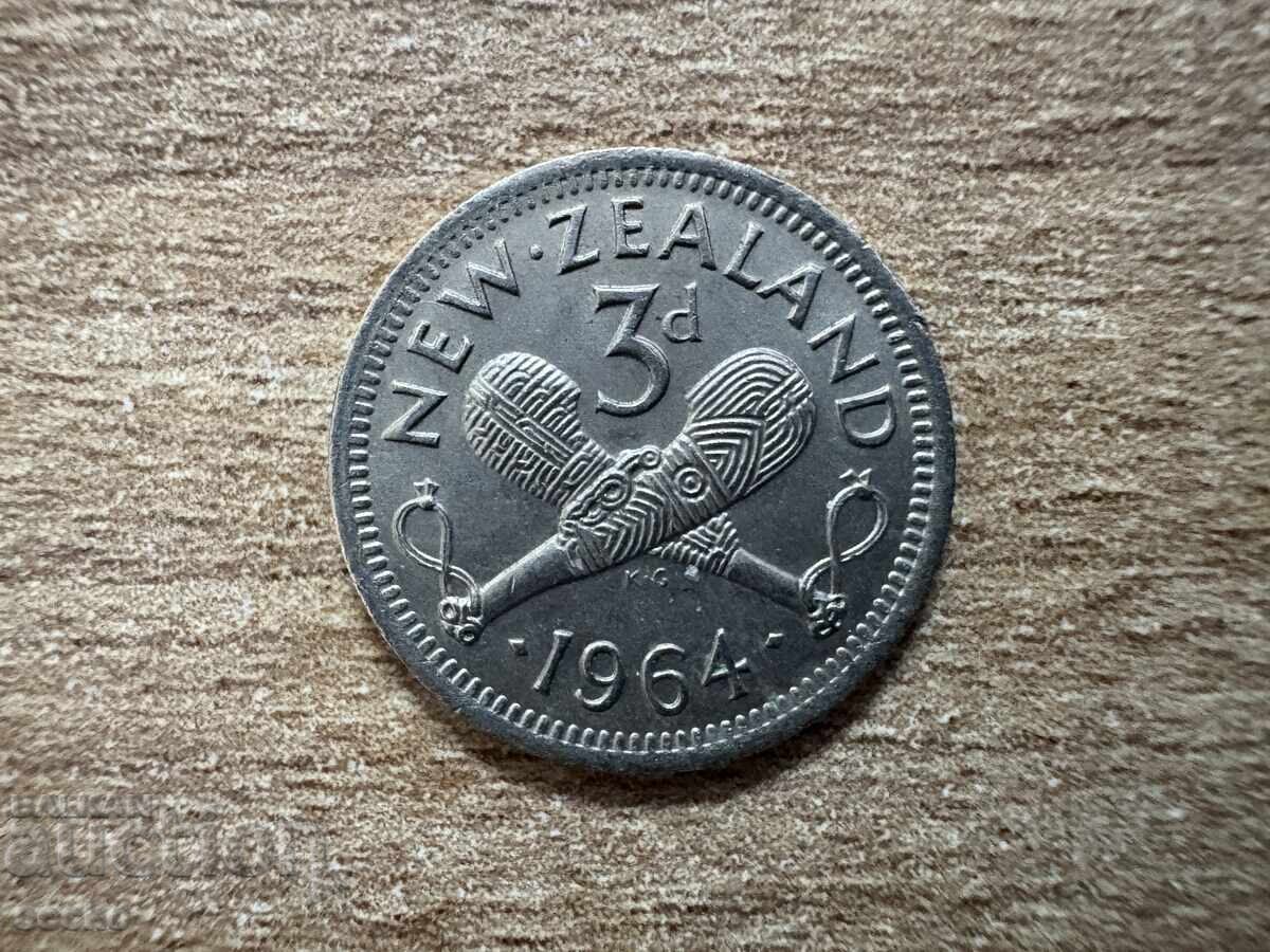 Нова Зеландия - 3 пенса (1964) Нова Зеландия - 3 пенса (1964)