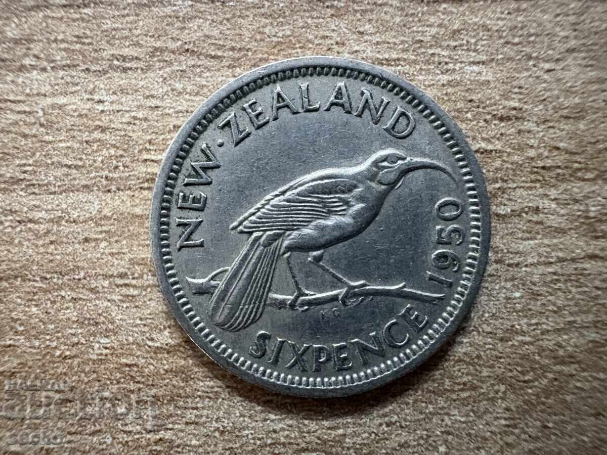 Νέα Ζηλανδία - 6 πένες (1950) Νέα Ζηλανδία - 6 πένες (1950)