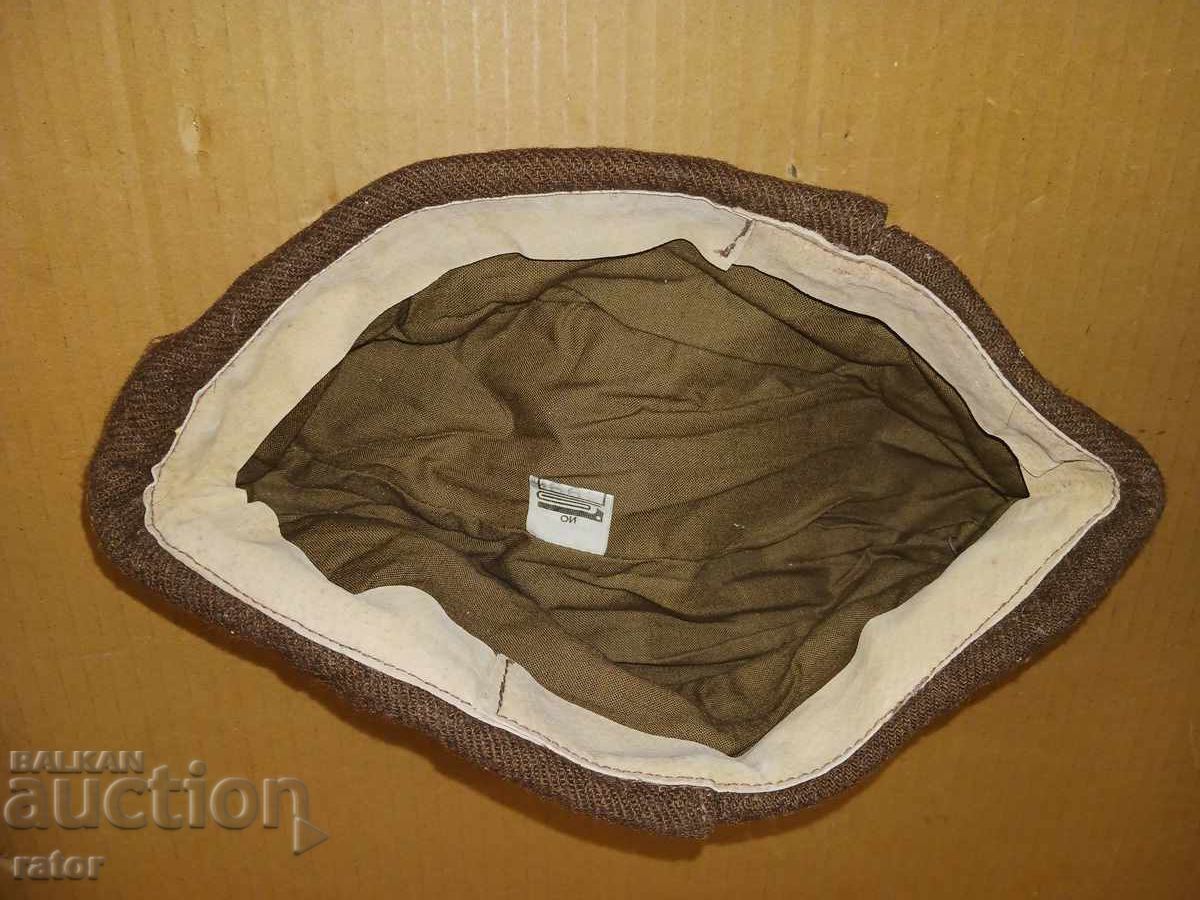 Căciulă militară veche de iarnă, șapcă, uniformă BNA, NRB - 5