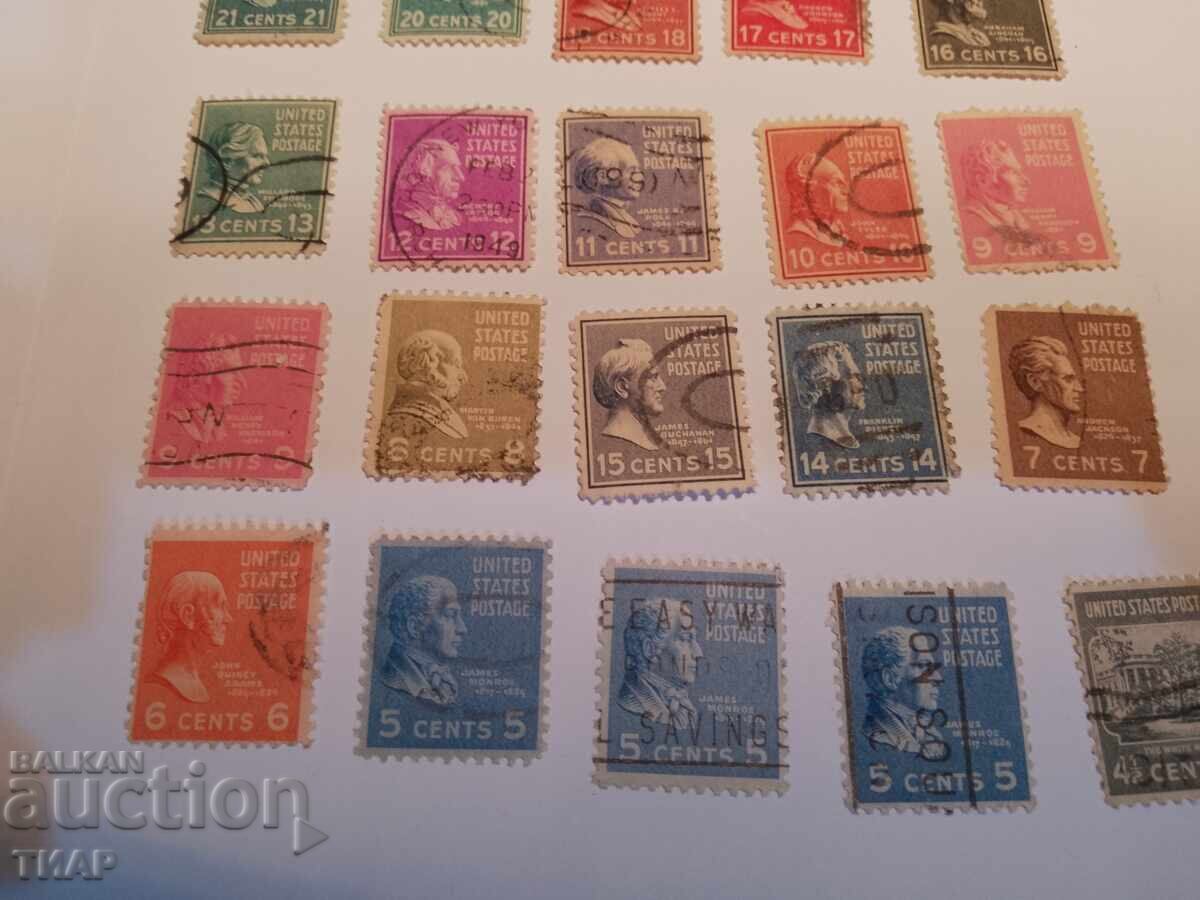 Auction  Postage stamps USA-0.01 cents