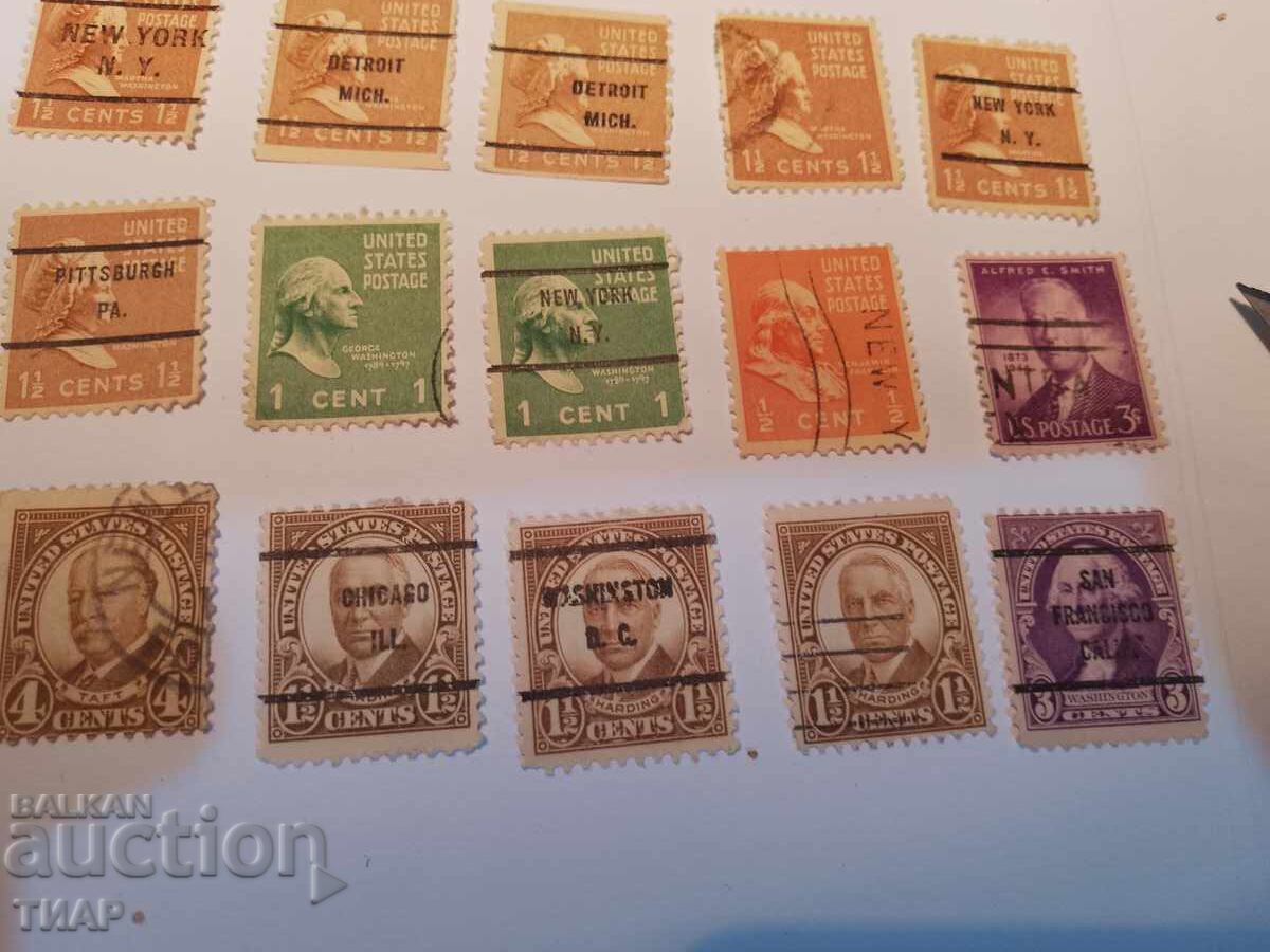 Auction  Postage stamps USA-0.01 cents