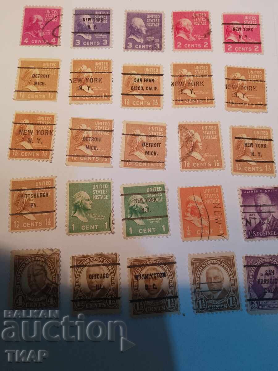 Postage stamps USA-0.01 cents