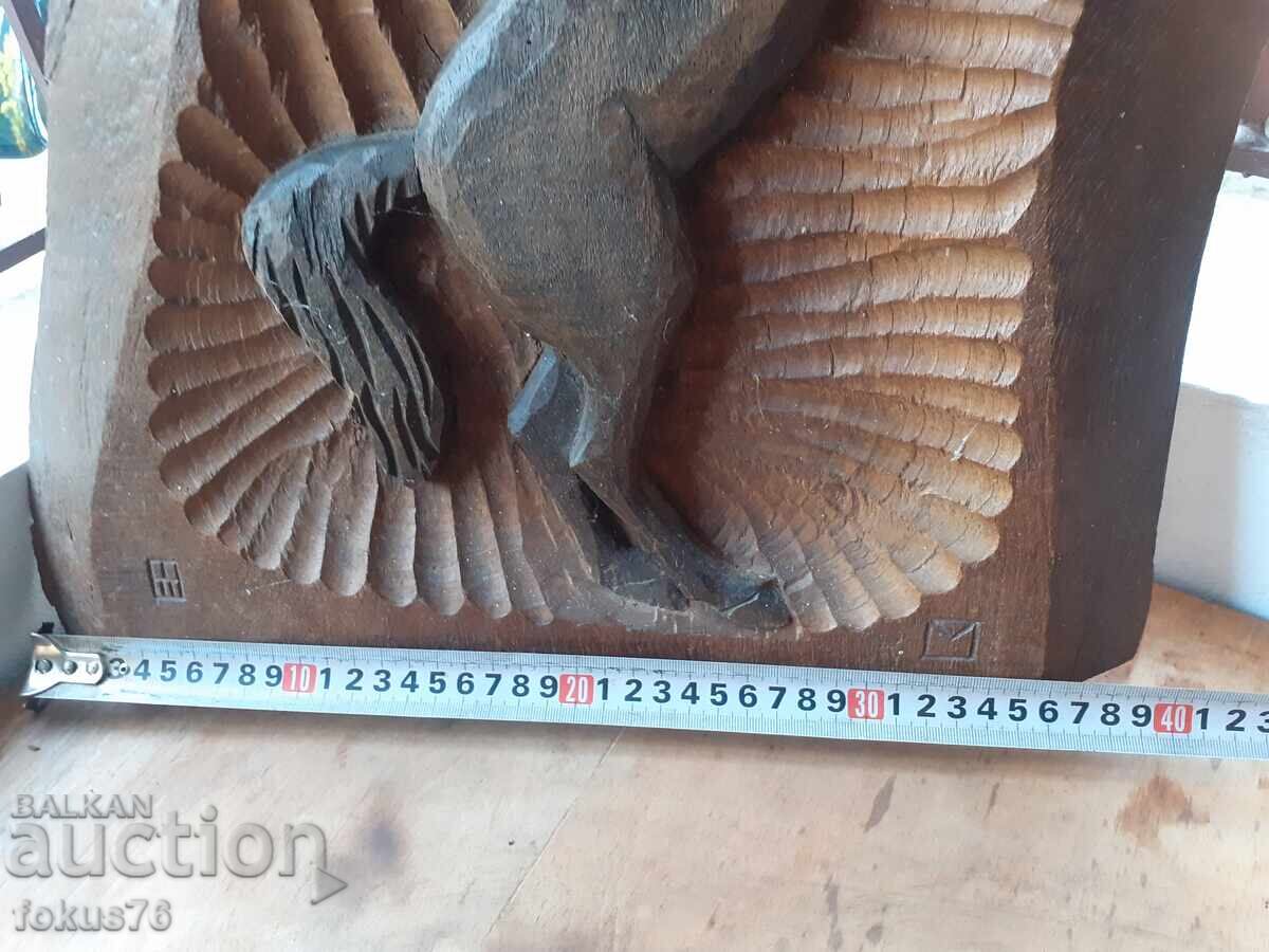Μοναδική παλιά χειροποίητη ξυλογλυπτική για τοίχο - άλογο - υπογεγραμμένη - 6